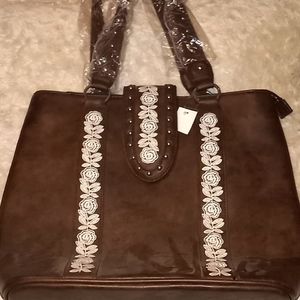 Dark Brown Genuine Leather Purse